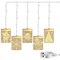 Kitcheniva 3D LED Window Hanging Snowflake Santa USB Christmas Decor